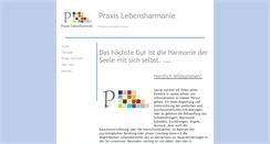 Desktop Screenshot of praxis-lebensharmonie-online.de