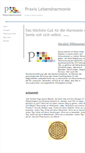 Mobile Screenshot of praxis-lebensharmonie-online.de